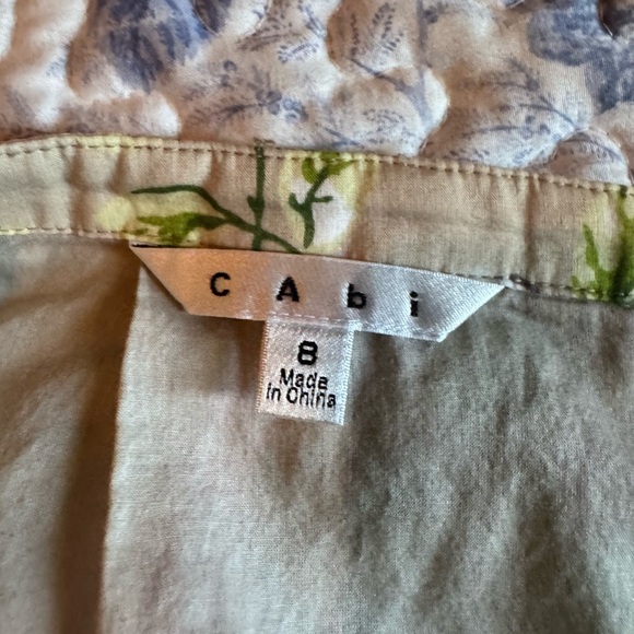 CAbi Floral A-Line Rose garden Skirt - pink and Green - Picture 5 of 6